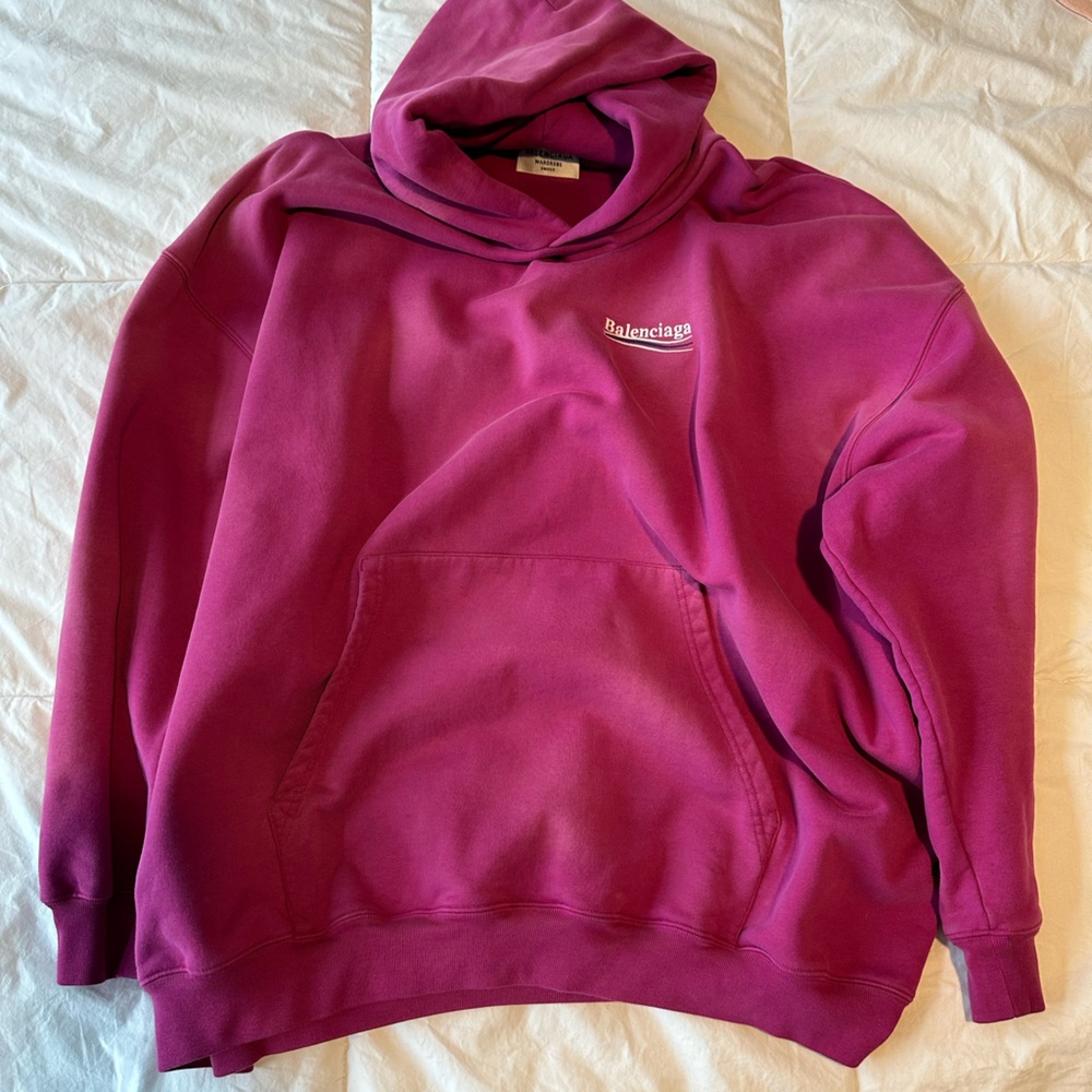 AUTHENTIC Balenciaga Political Campaign embroidered hoodie